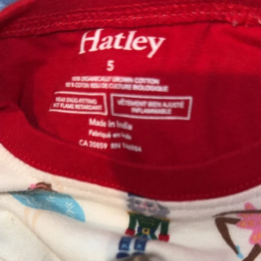 Hatley Christmas Pajamas (5) 2 pc set top & bottom nutcracker ballerina red pink